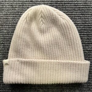 Travis Mathew Cream Coastal Cuffed‎ Knit Beanie One Size 1MZ231 NWT $34.95